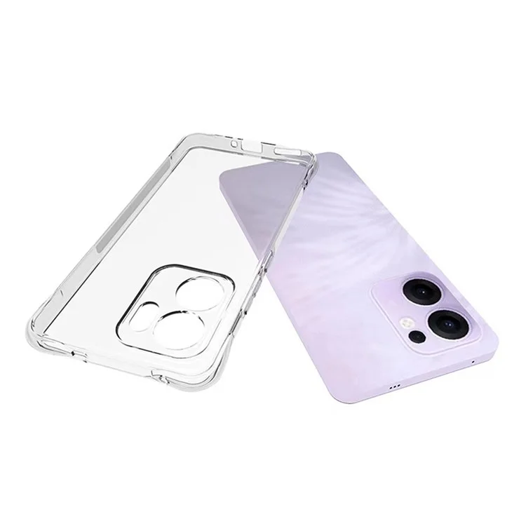 WANLONFENG WL Series for Oppo Reno13 F 5G Case 2.0mm TPU Phone Cover with Tempered Glass Film-Cellmalls