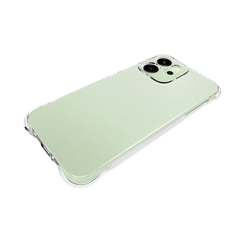 For Oppo Reno14 5G (Global) Case WANLONFENG WL Series 2.0mm TPU Phone Cover with Tempered Glass Film - Transparent-Cellmalls