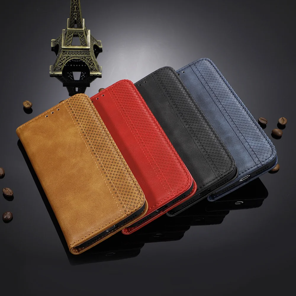 Auto-absorbed Vintage Leather Wallet Hollow Out Phone Cover for Oppo Reno 5G / Reno 10x Zoom - Brown-Cellmalls