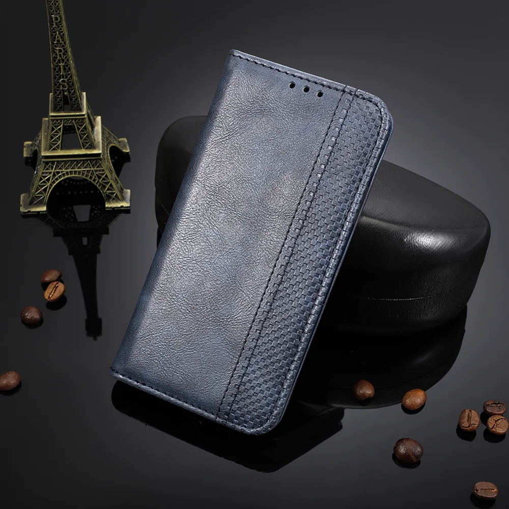 Auto-absorbed Vintage Leather Wallet Hollow Out Phone Cover for Oppo Reno 5G / Reno 10x Zoom - Brown-Cellmalls