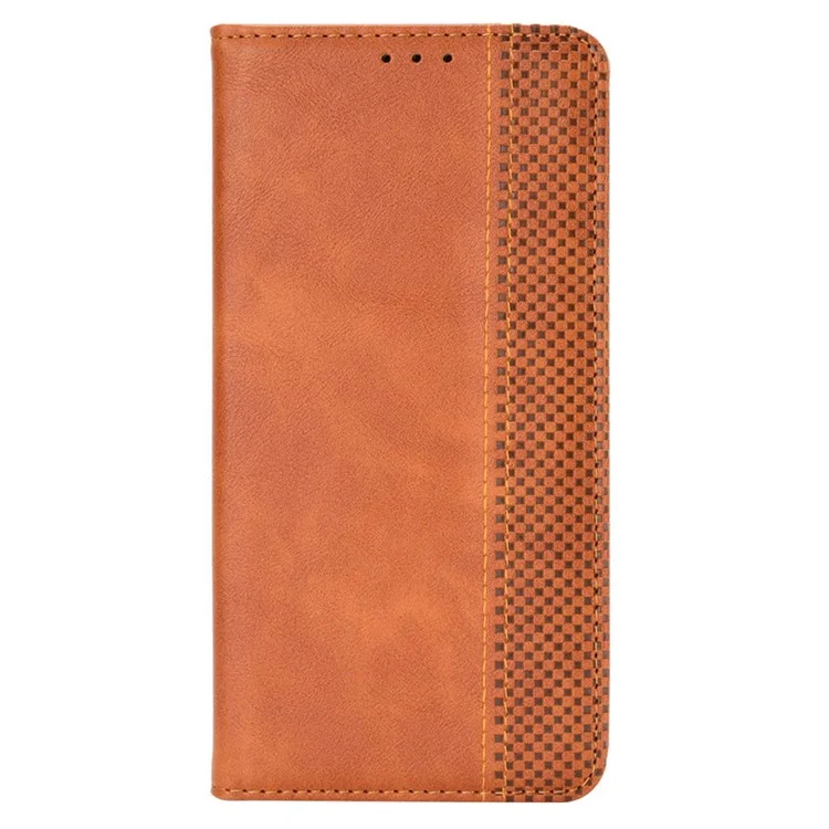For Oppo Find N2 5G PU Leather Phone Case Full Protection Retro Phone Cover - Brown-Cellmalls