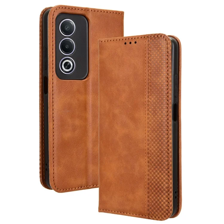 For Oppo A80 5G / A3 Pro (Global) 5G / K12x 5G (India) / A3x 5G (China) Case PU Leather Wallet Phone Cover Stand View - Blue-Cellmalls