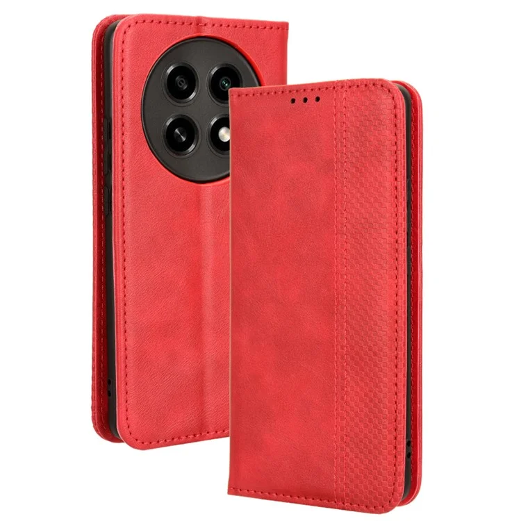 For Oppo A2 Pro 5G Case Retro PU Leather Phone Cover with Wallet Stand - Brown-Cellmalls