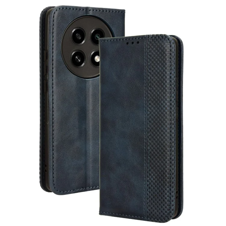For Oppo A2 Pro 5G Case Retro PU Leather Phone Cover with Wallet Stand - Brown-Cellmalls