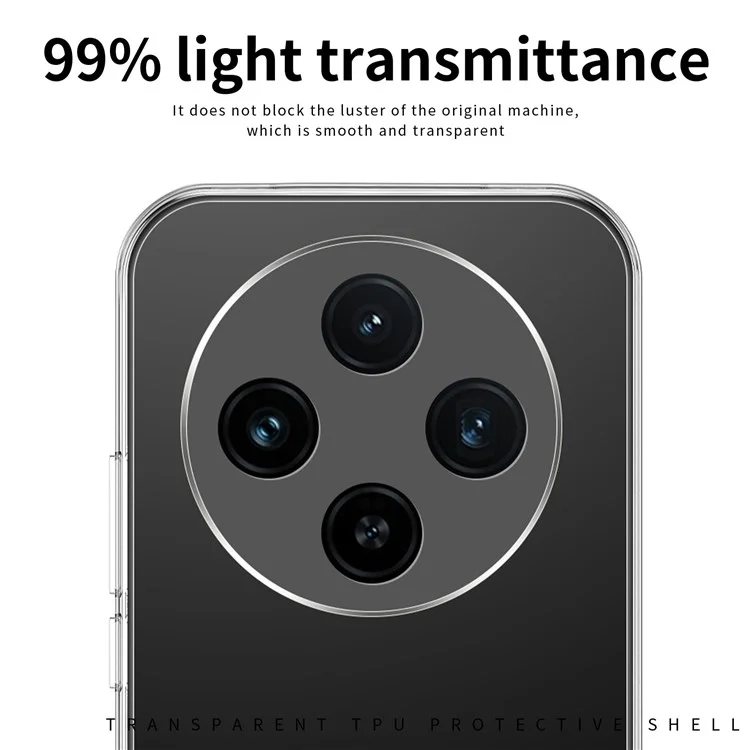 MOFI For Oppo Reno12 F 5G TPU Case Transparent Mobile Phone Cover-Cellmalls