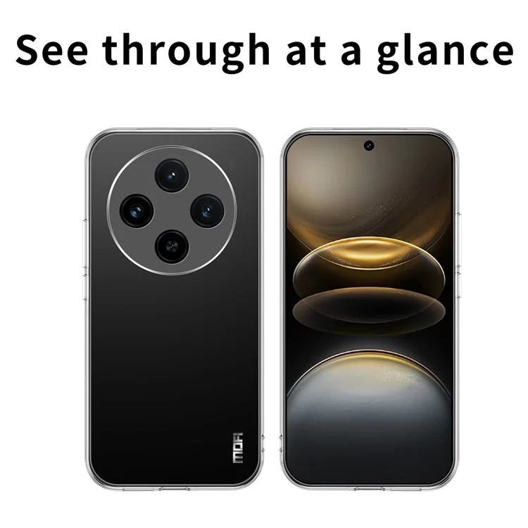MOFI For Oppo Reno12 F 5G TPU Case Transparent Mobile Phone Cover-Cellmalls