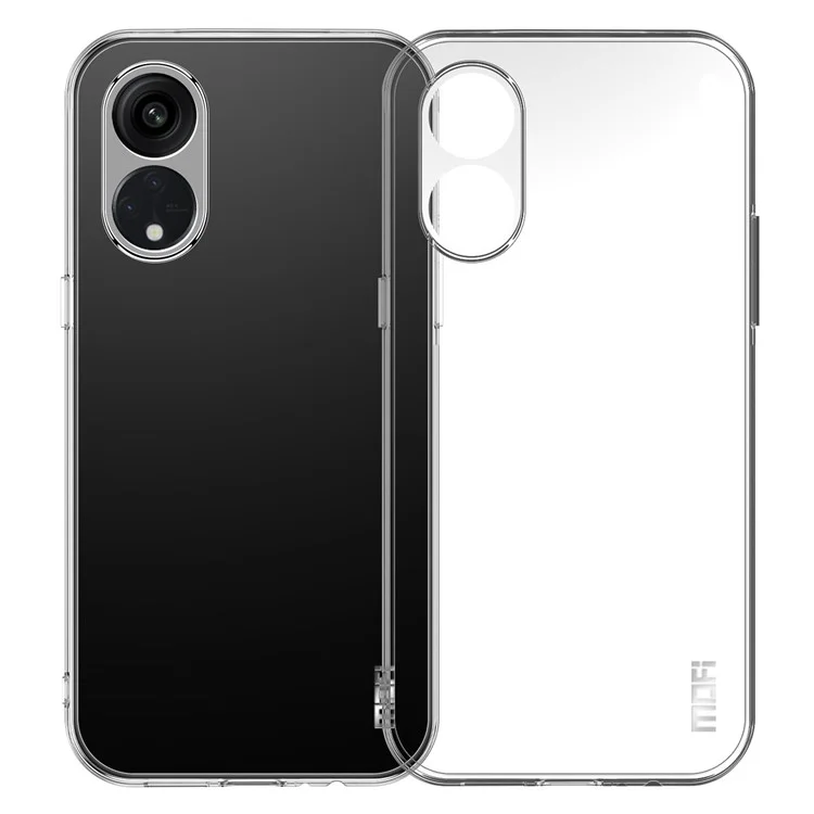 MOFI for Oppo Reno8 T 4G Phone Case Clear TPU Phone Cover with Camera Protection-Cellmalls