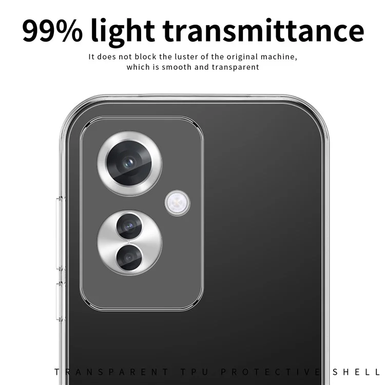 MOFI For Oppo Reno11 F 5G Case Flexible TPU Transparent Phone Cover-Cellmalls