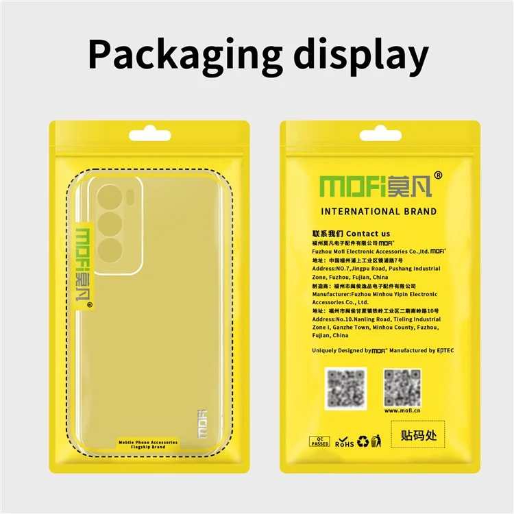 MOFI For Oppo Reno12 5G (Global) Clear Case Soft TPU Protective Phone Cover-Cellmalls