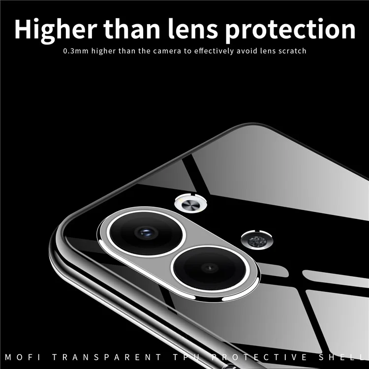 MOFI Transparent Phone Case For Oppo Reno9 5G / Reno9 Pro 5G, Shockproof TPU Mobile Phone Cover-Cellmalls