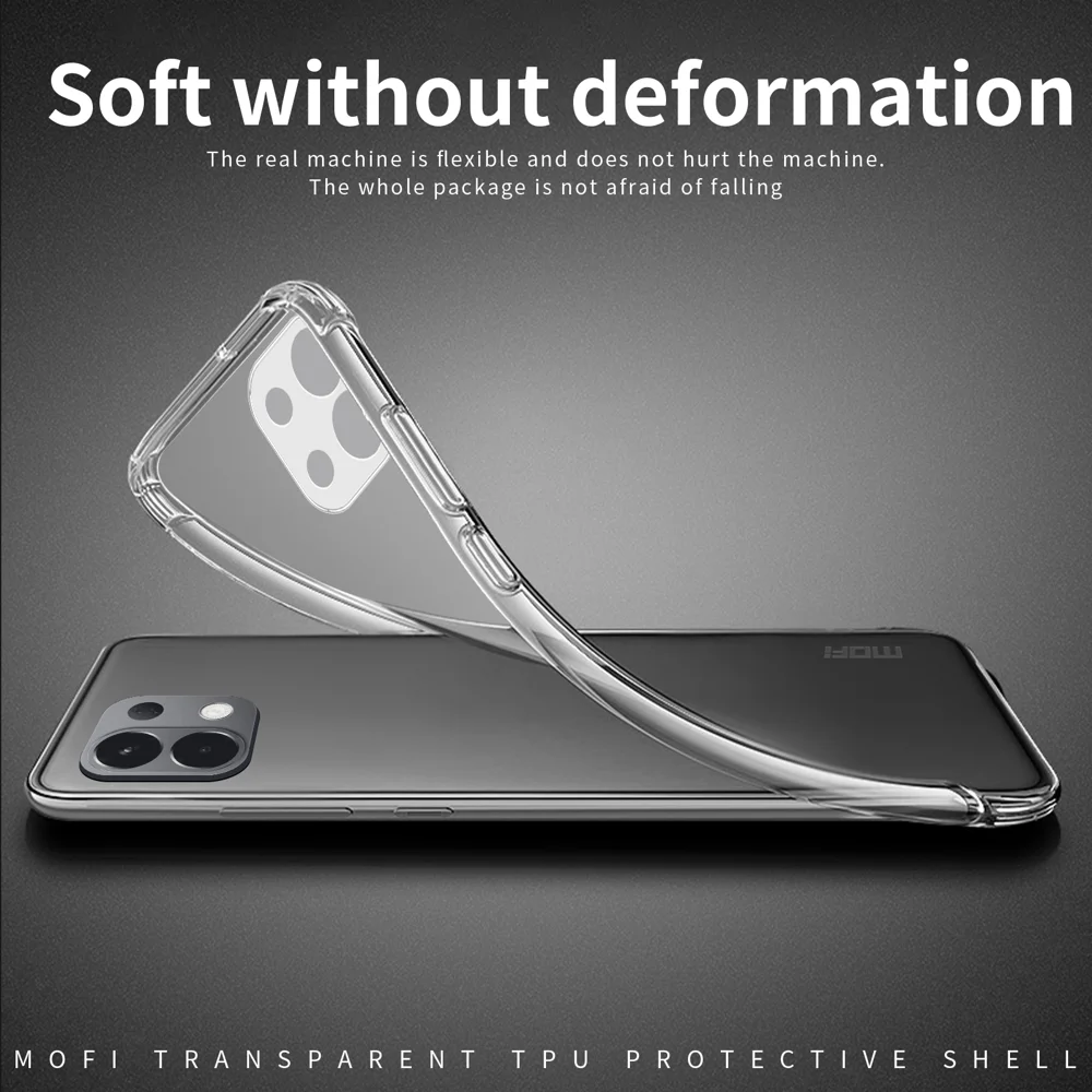 For Oppo K13 5G Clear Phone Case MOFI Ultra-Thin TPU Phone Back Cover - Transparent-Cellmalls
