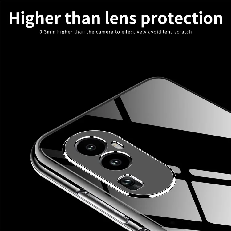 MOFI For Oppo Reno10 Pro+ 5G Phone TPU Case Anti-scratch Transparent Cell Phone Cover-Cellmalls