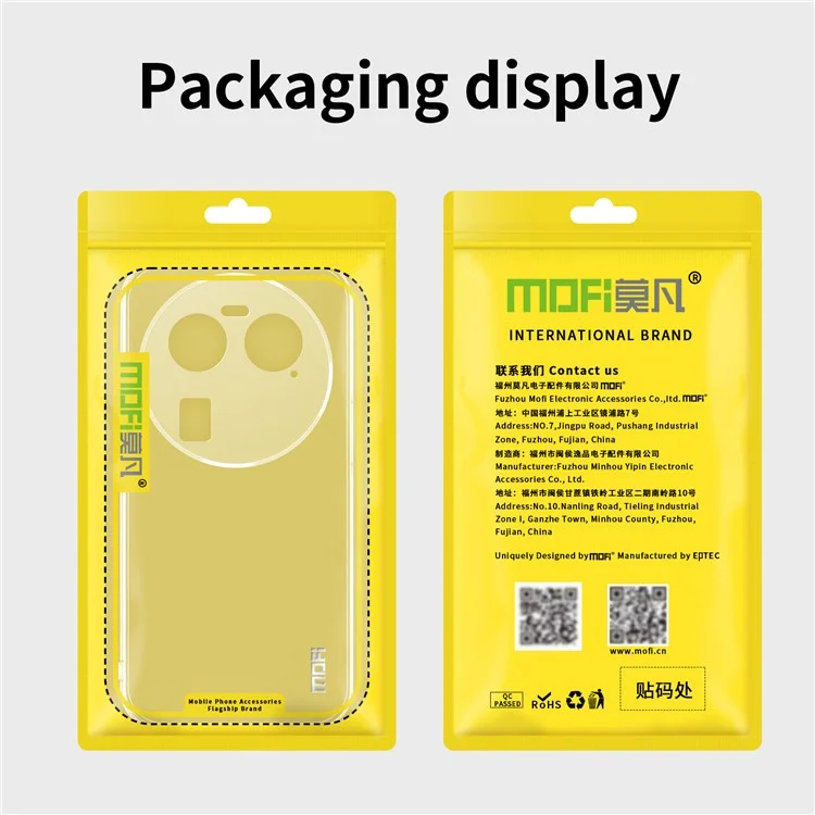 MOFI For Oppo Find X6 Transparent Soft TPU Protective Case Shockproof Phone Cover-Cellmalls