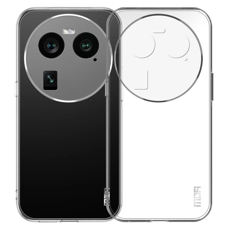 MOFI For Oppo Find X6 Transparent Soft TPU Protective Case Shockproof Phone Cover-Cellmalls