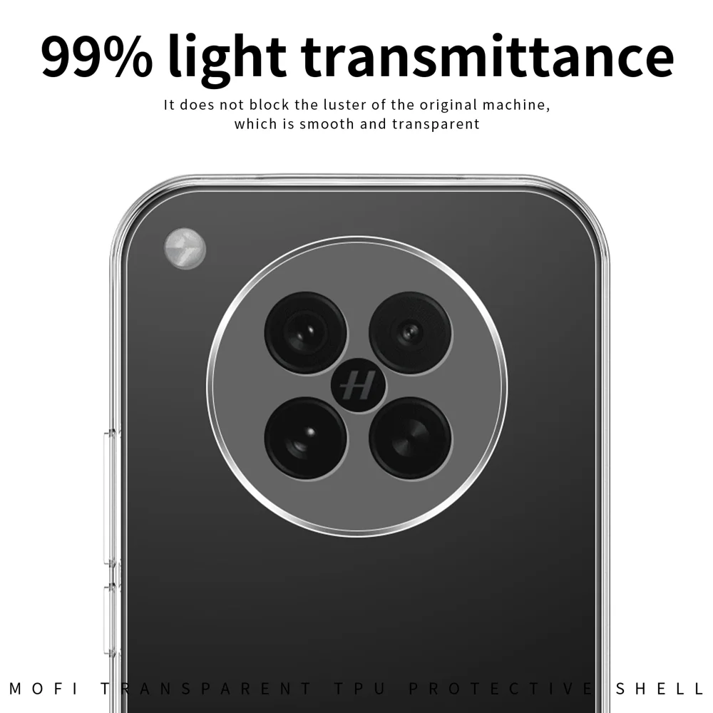 For Oppo Find X8s 5G Clear Phone Case MOFI Ultra-Thin TPU Phone Back Cover - Transparent-Cellmalls