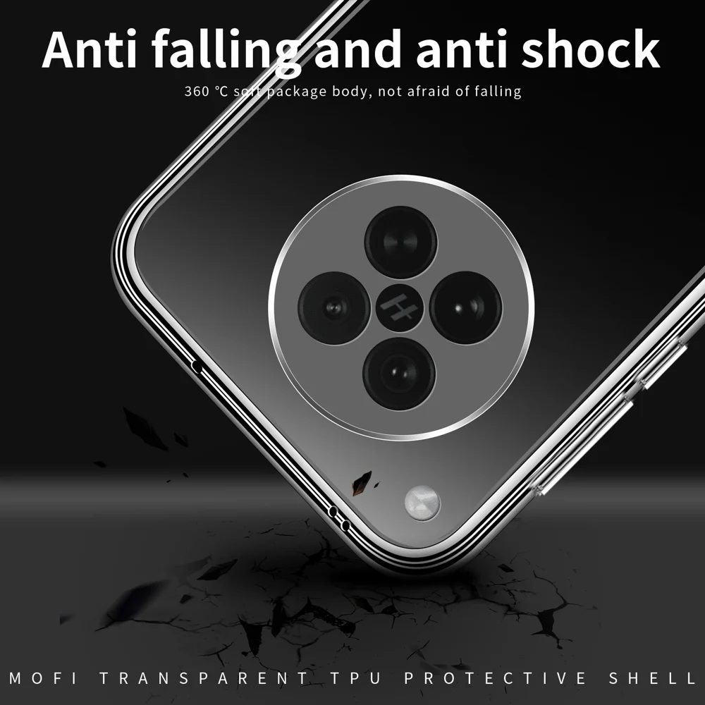 For Oppo Find X8s 5G Clear Phone Case MOFI Ultra-Thin TPU Phone Back Cover - Transparent-Cellmalls