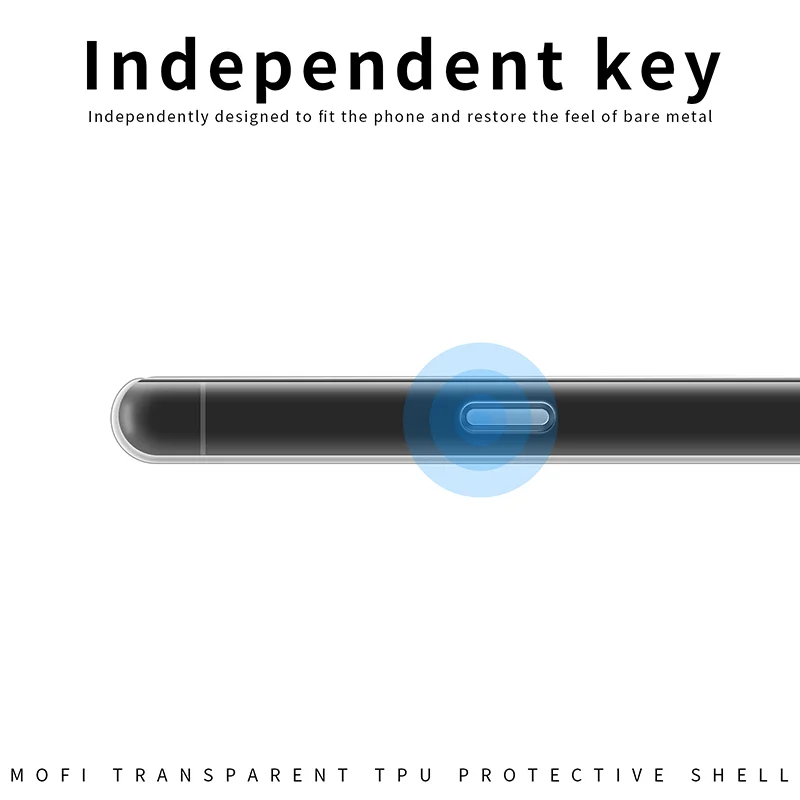 MOFI For Oppo Find X6 Pro Transparent Phone Case Shockproof Anti-drop TPU Phone Cover-Cellmalls