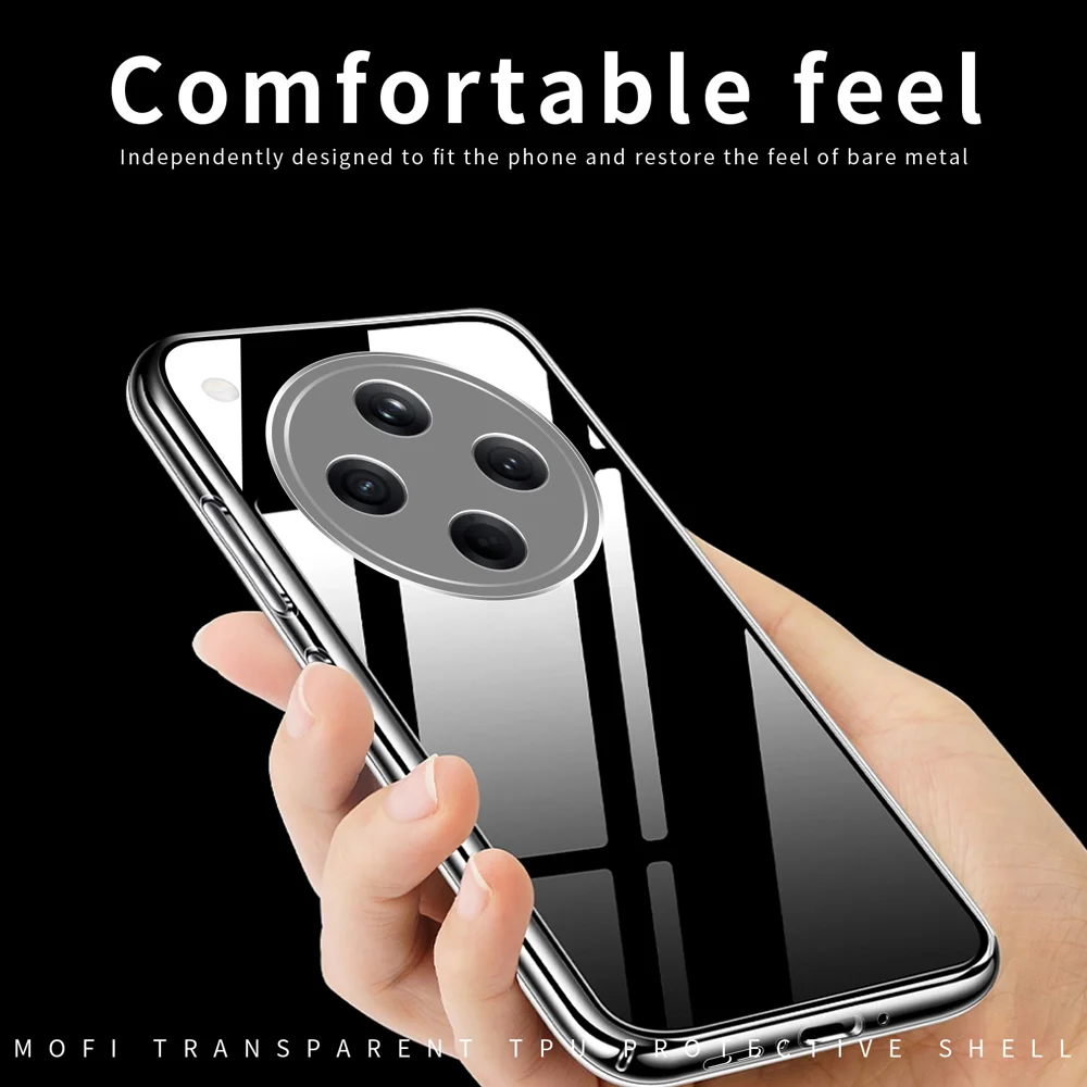For Oppo Find X8s+ 5G Clear Phone Case MOFI Ultra-Thin TPU Phone Back Cover - Transparent-Cellmalls