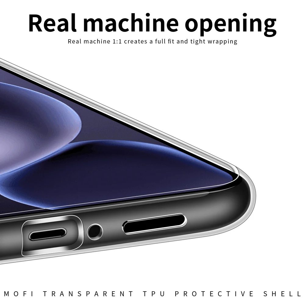 For Oppo Find X8 Ultra 5G Clear Phone Case MOFI Ultra-Thin TPU Phone Back Cover - Transparent-Cellmalls