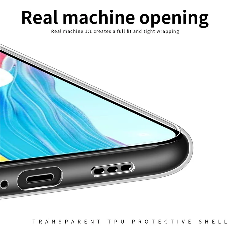 MOFI For Oppo A1 5G Transparent TPU Phone Case Anti-scratch Protective Phone Cover-Cellmalls