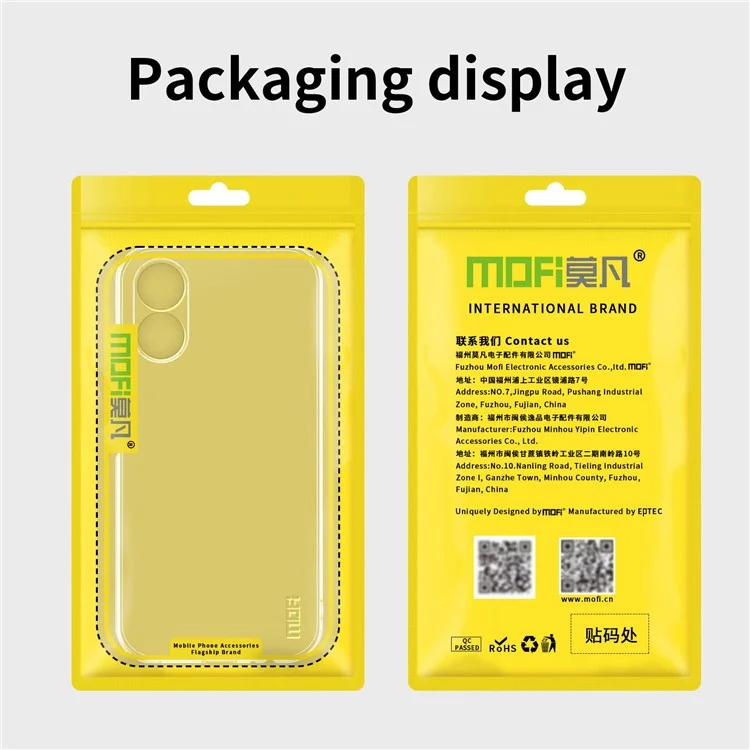 MOFI For Oppo A17 4G Transparent Flexible TPU Case Anti-scratch Protective Cell Phone Cover-Cellmalls