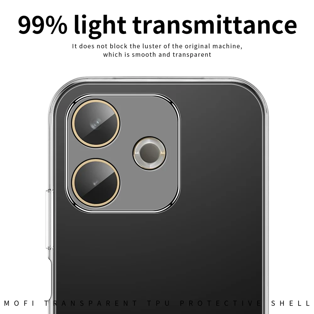 For Oppo A5 Pro 4G (Global) / 5G (Global) / A5 Energy 5G (China) Clear Phone Case MOFI Ultra-Thin TPU Phone Back Cover - Transparent-Cellmalls