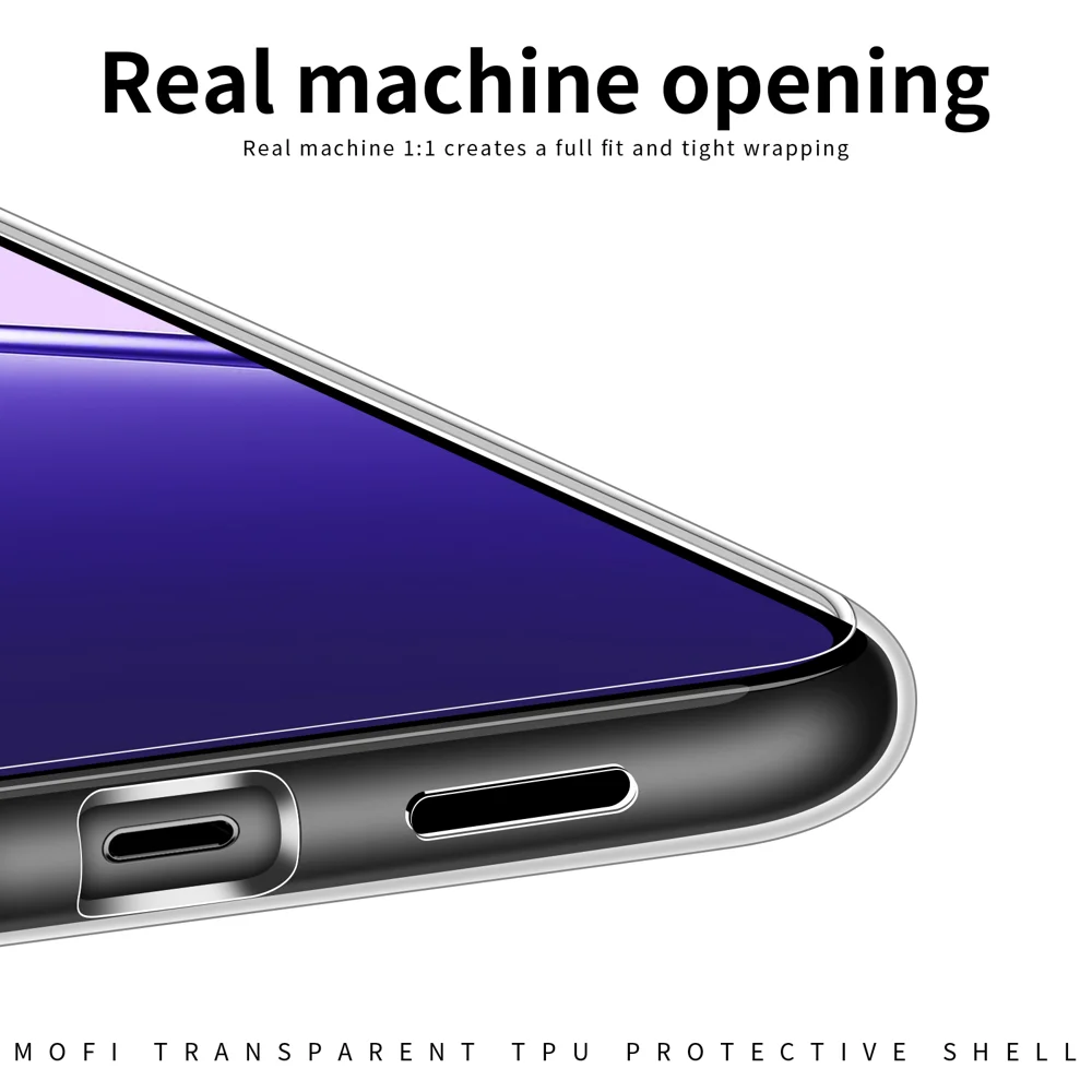 For Oppo A5 Pro 4G (Global) / 5G (Global) / A5 Energy 5G (China) Clear Phone Case MOFI Ultra-Thin TPU Phone Back Cover - Transparent-Cellmalls