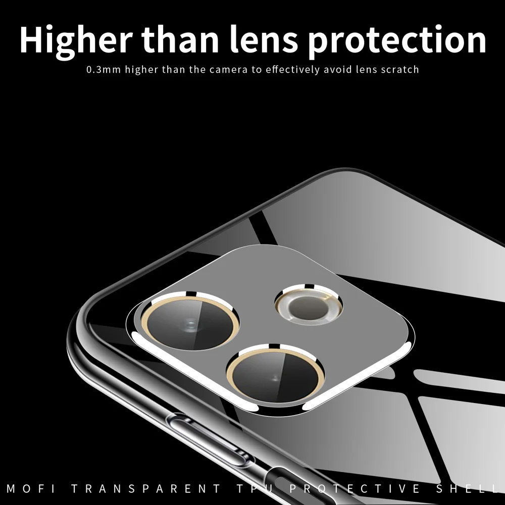 For Oppo A5 Pro 4G (Global) / 5G (Global) / A5 Energy 5G (China) Clear Phone Case MOFI Ultra-Thin TPU Phone Back Cover - Transparent-Cellmalls