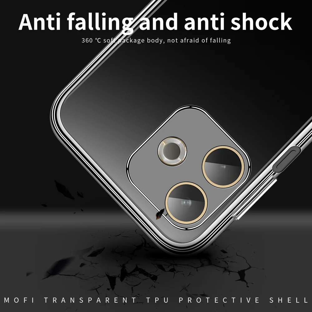 For Oppo A5 Pro 4G (Global) / 5G (Global) / A5 Energy 5G (China) Clear Phone Case MOFI Ultra-Thin TPU Phone Back Cover - Transparent-Cellmalls