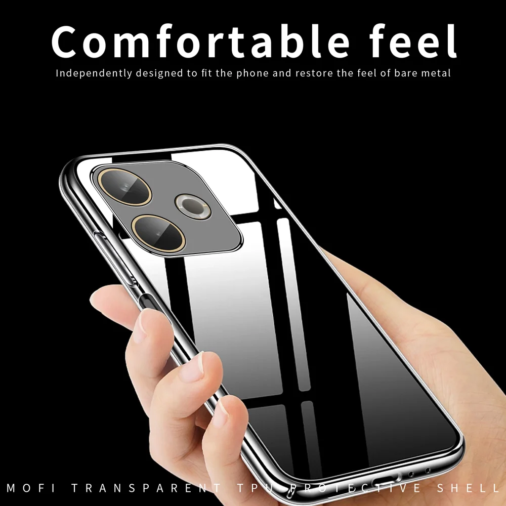 For Oppo A5 Pro 4G (Global) / 5G (Global) / A5 Energy 5G (China) Clear Phone Case MOFI Ultra-Thin TPU Phone Back Cover - Transparent-Cellmalls