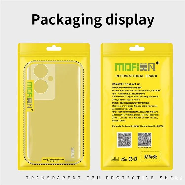 MOFI For Oppo A79 5G / A2 5G Case Crystal Clear TPU Phone Back Cover Protector-Cellmalls