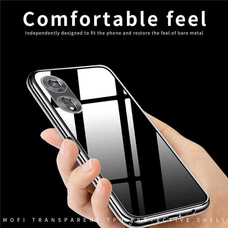 MOFI Shockproof Phone Case for Oppo A97 5G, Soft TPU High Transparency Cellphone Protective Cover-Cellmalls