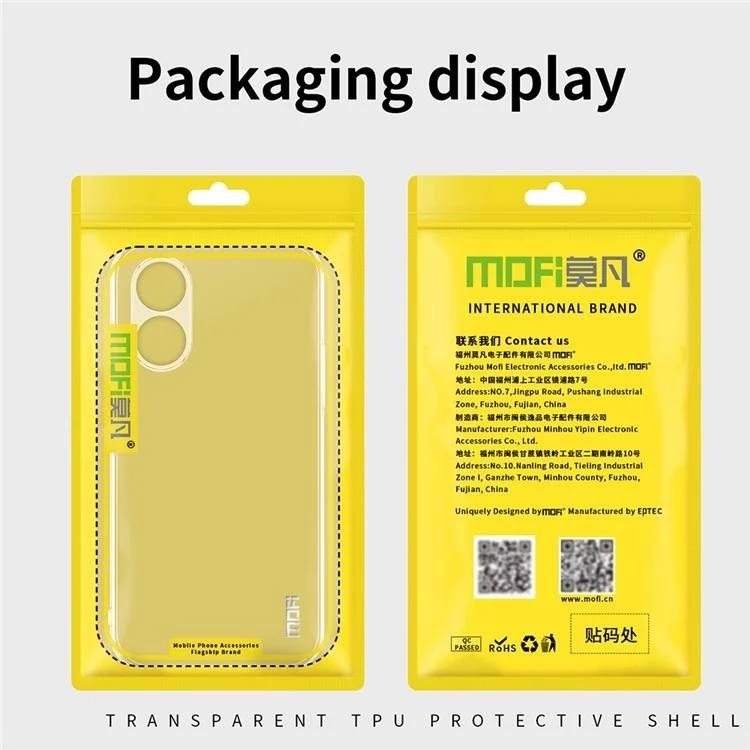 MOFI For Oppo A58 4G Super Clear Cell Phone Case Soft TPU Mobile Phone Cover Shell-Cellmalls