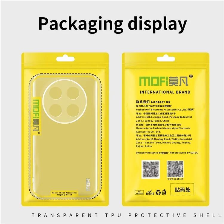 MOFI For Oppo A2 Pro 5G Case TPU Phone Protector HD Clear Cell Phone Cover Shell-Cellmalls