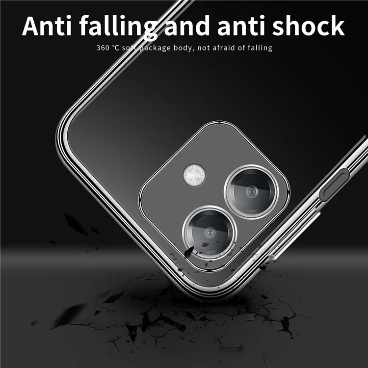 MOFI For Oppo A3x 5G (India) Case Anti-Scratch Clear Soft TPU Phone Cover-Cellmalls
