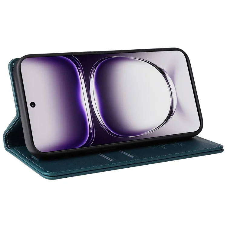 YIKATU YK-001 For Oppo Reno12 Pro 5G (China) / (Global) Case Leather Magnetic Auto-Absorbed Phone Cover - Green-Cellmalls