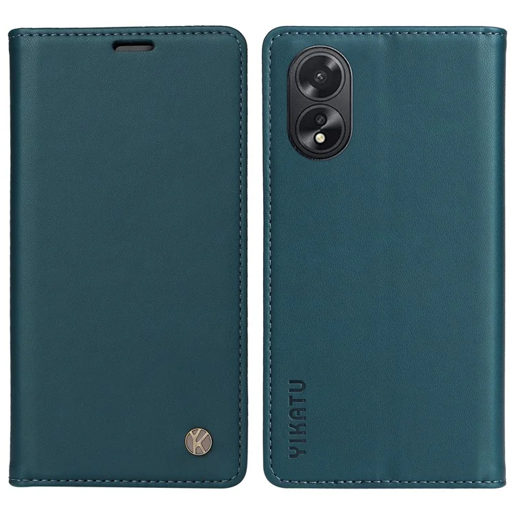 YIKATU YK-001 For Oppo A38 4G Case Full Protection PU Leather Wallet Phone Cover - Light Purple-Cellmalls