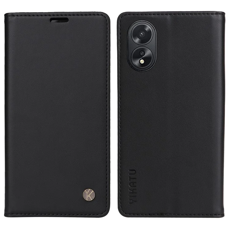 YIKATU YK-001 For Oppo A38 4G Case Full Protection PU Leather Wallet Phone Cover - Light Purple-Cellmalls