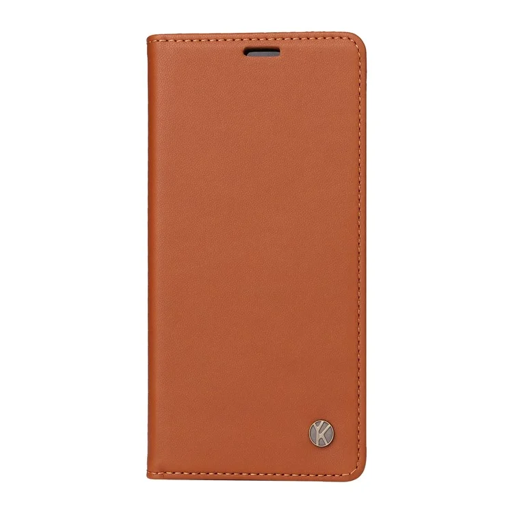 YIKATU YK-001 For Oppo Reno11 5G (Global) Leather Case Wallet Cover Magnetic Closing - Brown-Cellmalls