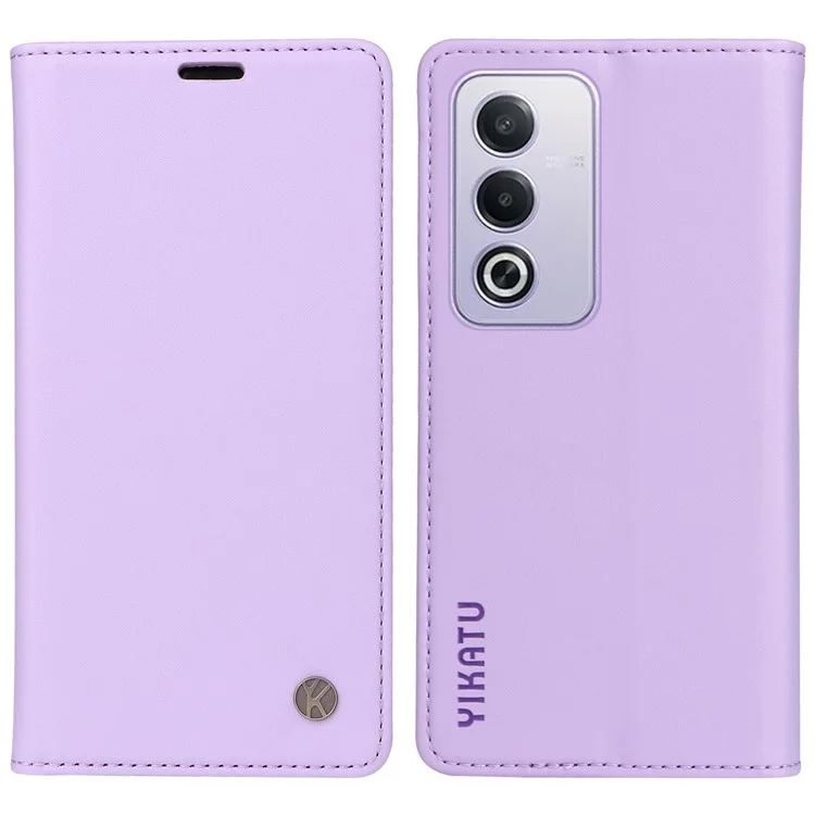YIKATU YK-001 For Oppo A3 Pro (Global) 5G  /  A3 Pro (India) 5G Case Stand Leather Phone Cover Strong Magnetic Closure - Rose Gold-Cellmalls