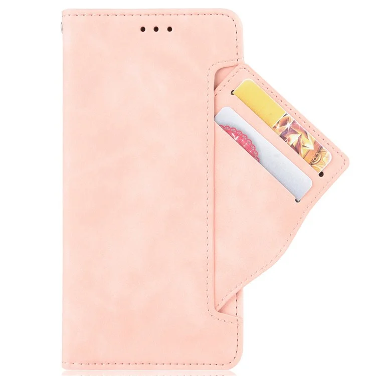 For Oppo Reno8 5G / Reno8 5G (Global Version) PU Leather Full Protection Case Wallet Stand Phone Cover with Multiple Card Slots - Pink-Cellmalls