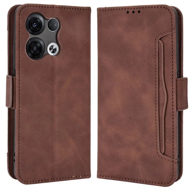 For Oppo Reno8 5G / Reno8 5G (Global Version) PU Leather Full Protection Case Wallet Stand Phone Cover with Multiple Card Slots - Pink-Cellmalls