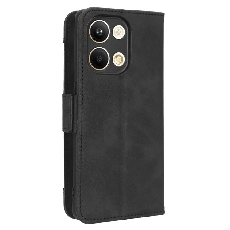 For Oppo Reno9 5G / Reno9 Pro 5G Book Style PU Leather Phone Case Multiple Card Slots Magnetic Flip Phone Cover Wallet Stand - Black-Cellmalls