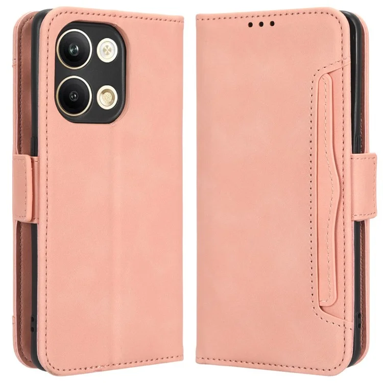 For Oppo Reno9 5G / Reno9 Pro 5G Book Style PU Leather Phone Case Multiple Card Slots Magnetic Flip Phone Cover Wallet Stand - Black-Cellmalls