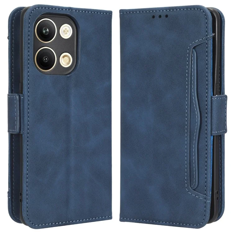 For Oppo Reno9 5G / Reno9 Pro 5G Book Style PU Leather Phone Case Multiple Card Slots Magnetic Flip Phone Cover Wallet Stand - Black-Cellmalls
