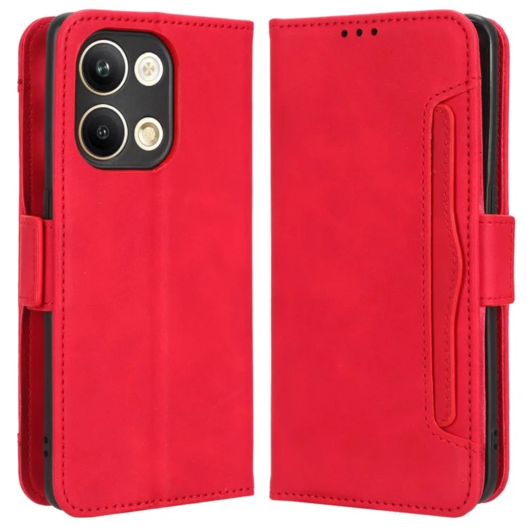 For Oppo Reno9 5G / Reno9 Pro 5G Book Style PU Leather Phone Case Multiple Card Slots Magnetic Flip Phone Cover Wallet Stand - Black-Cellmalls