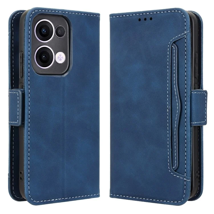 For Oppo Reno13 5G (Global) Leather Case Phone Wallet Cover with Multiple Card Slots - Pink-Cellmalls