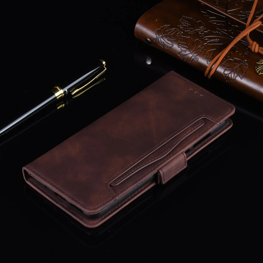 Leather Wallet Protective Shell for Oppo Reno5 5G Multiple Card Slots Case - Red-Cellmalls