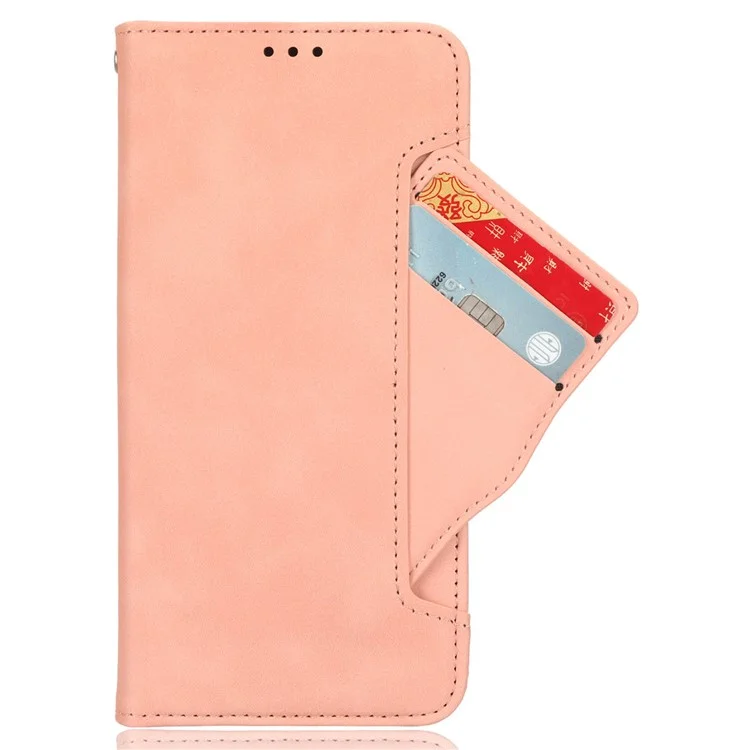 For Oppo Reno11 F 5G / F25 Pro 5G Leather Case Multiple Card Slots Wallet Phone Cover - Pink-Cellmalls