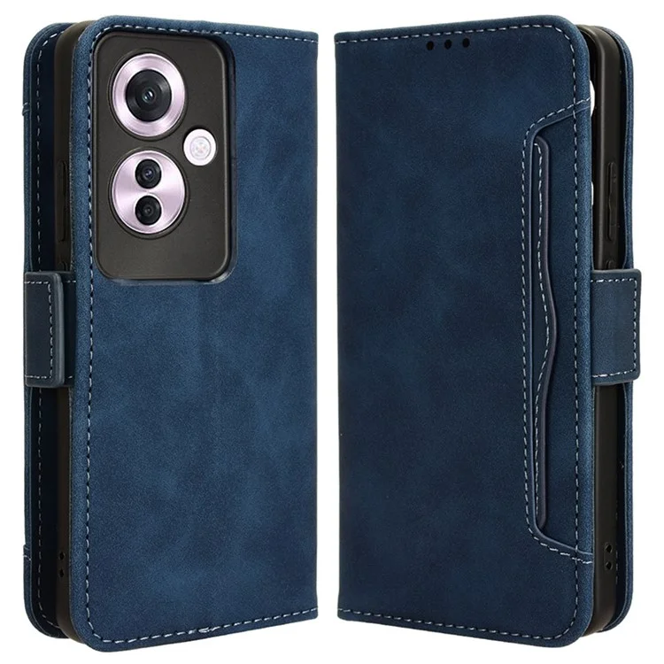 For Oppo Reno11 F 5G / F25 Pro 5G Leather Case Multiple Card Slots Wallet Phone Cover - Pink-Cellmalls